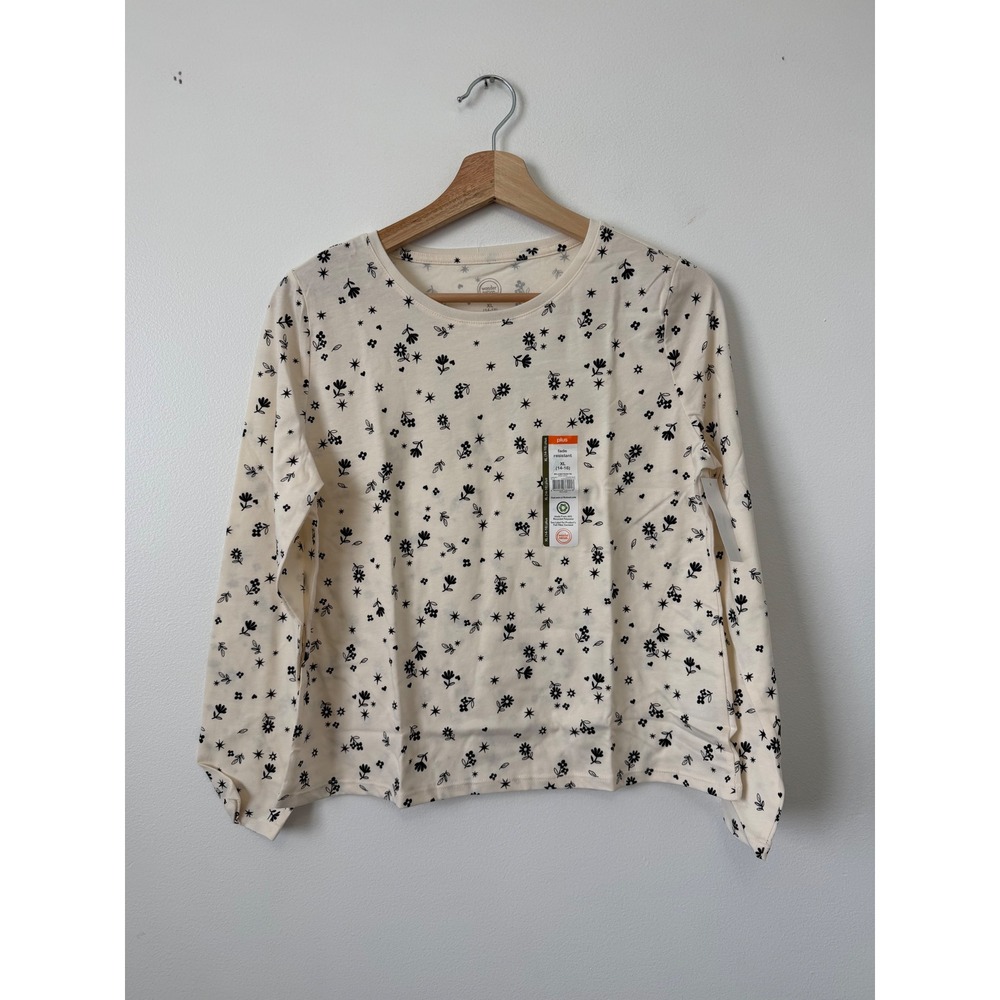 Wonder Nation Girls' Long Sleeve Floral Shirt – Size XL Plus (14-16) – NWT